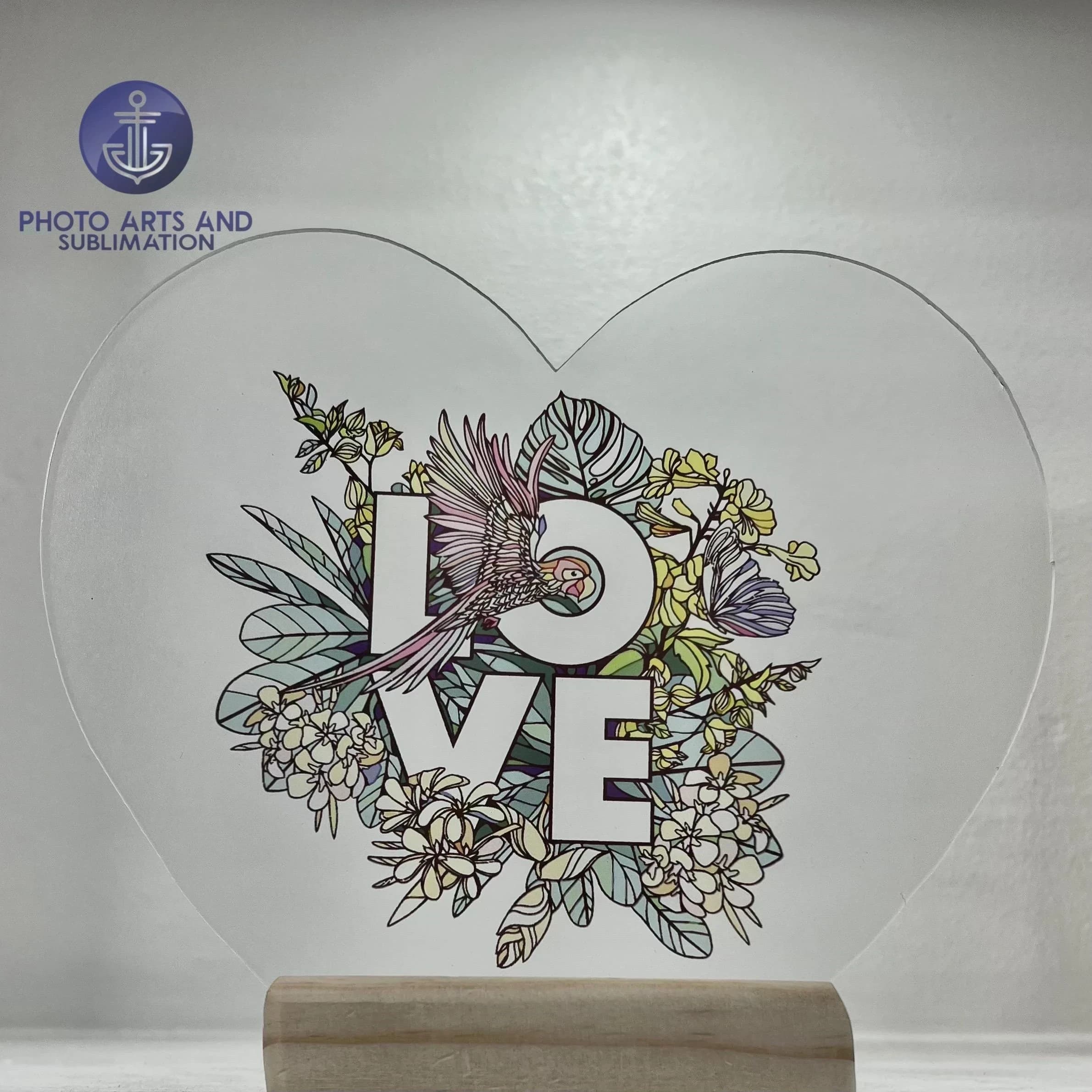 Acrilico con Base -FIGURA:Gota transparente