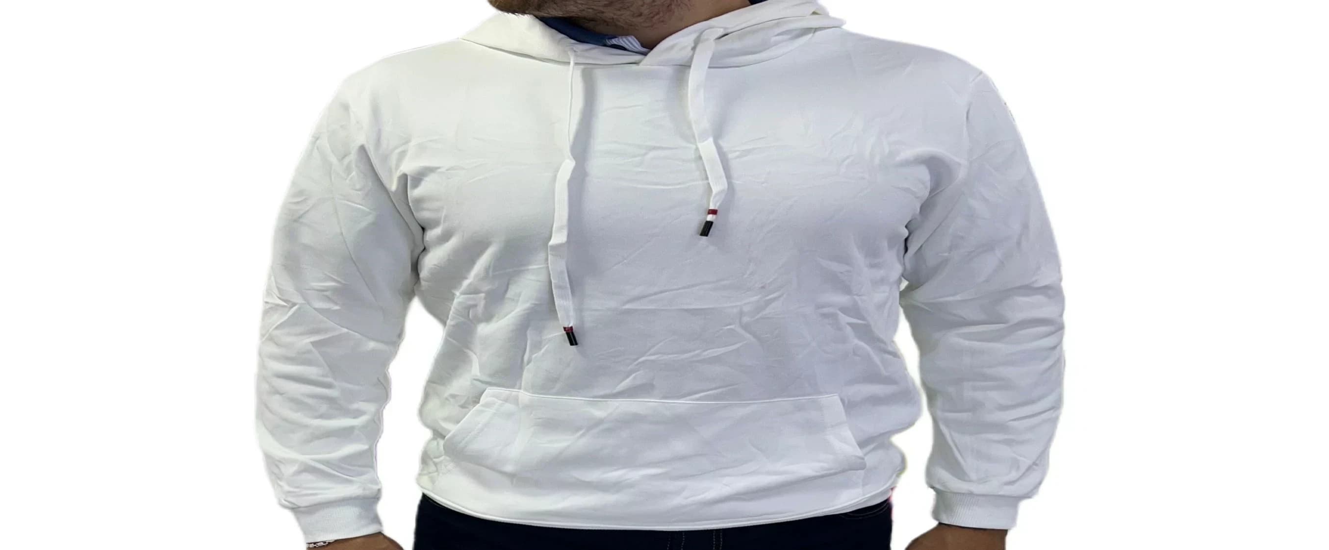 Buzo Cordon Blanco Poliester -TALLA:L