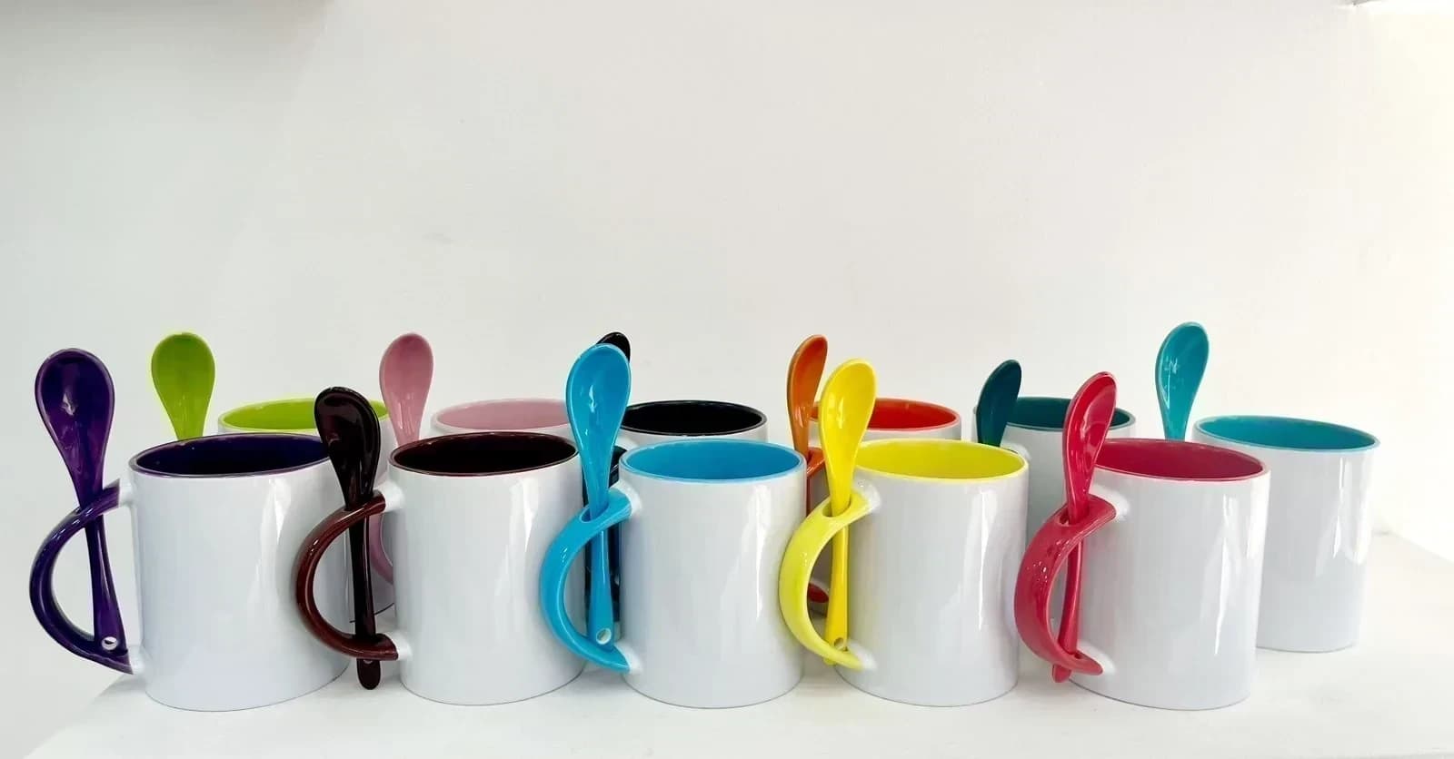 Mug Fondo Color Cuchara 11 Onz-MUG:AMARILLO